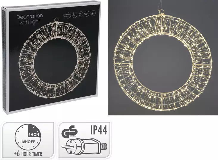 Valorengas 38cm 480Led IP44 - Jouluvalot - 8720573337267 - 1