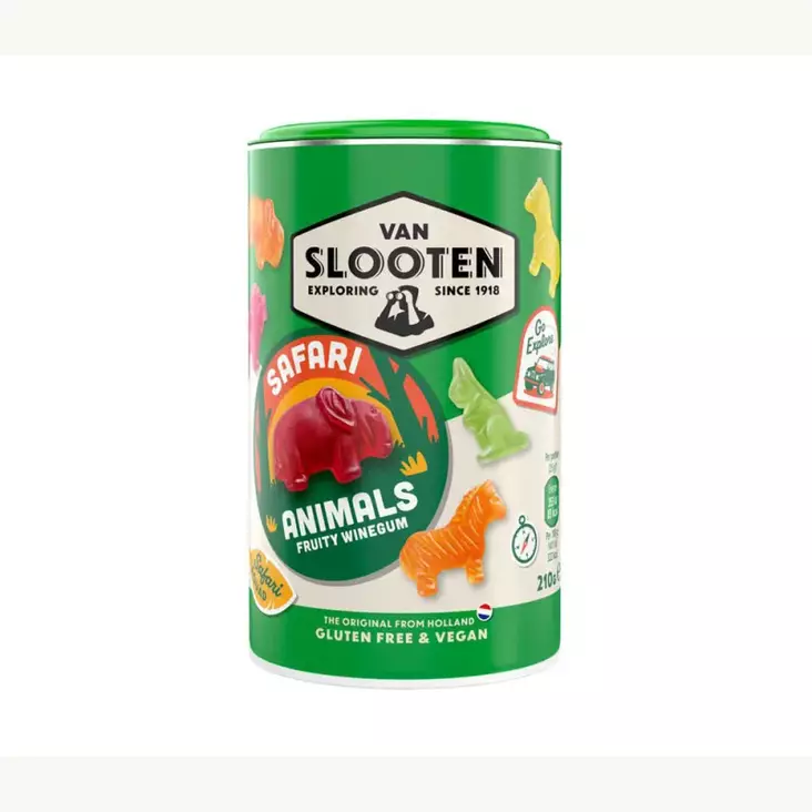 Van slooten safari animals 210g - Karkit - 8710452402087 - 1