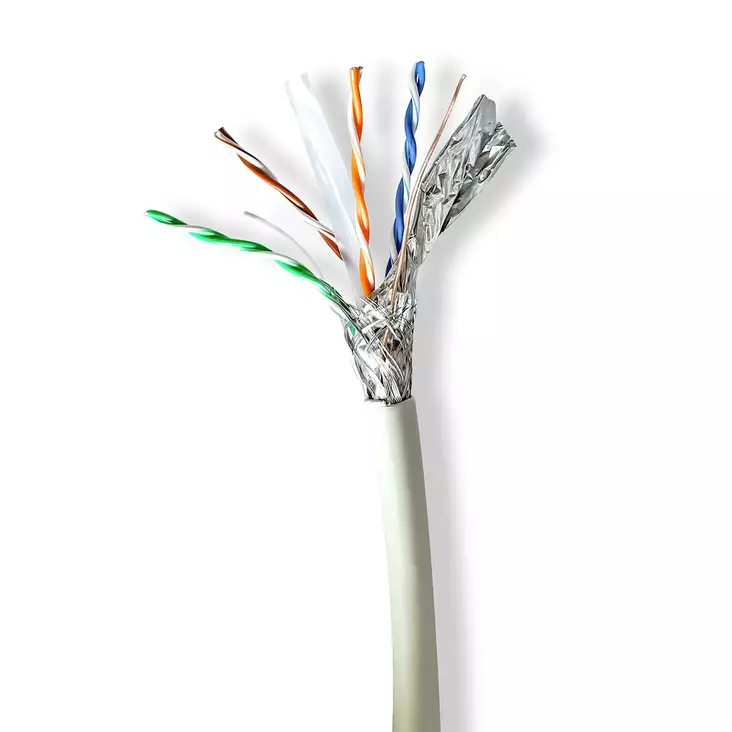 Verkkokaapeli rulla cat6a 100m sisäkäyttöön sf/utp - Verkkokaapelit - 5412810399697 - 1