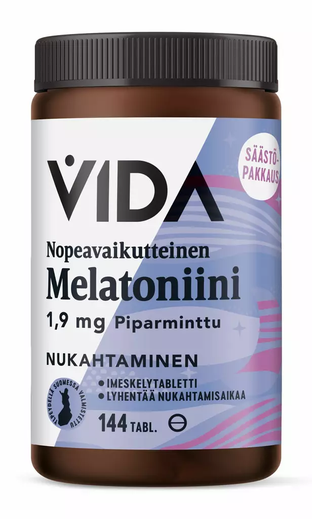 Vida Melatoniini 1,9mg nopeavaikutteinen - Pikkuhousunsuojat ja siteet - 6430067849207 - 1