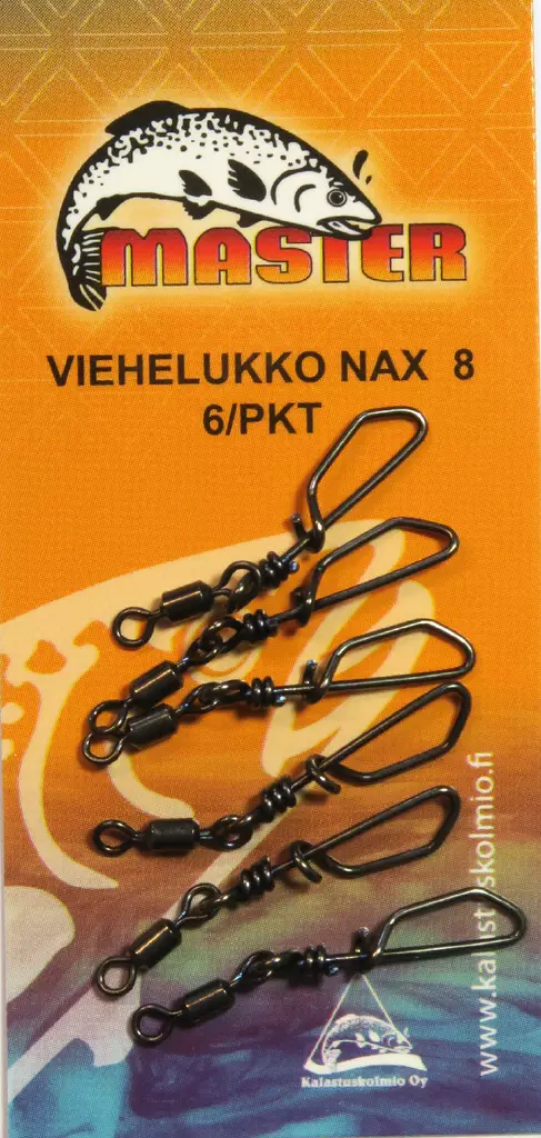 Viehelukko master nax 8 6/pkt - Perukkeet, lukot, koukut ja painot - 6416473140657 - 1