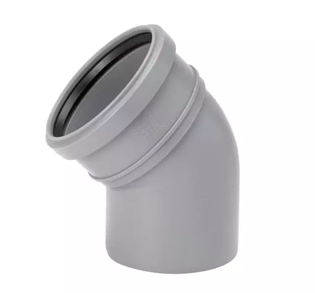 Viemärin kulmayhde Uponor 75x45 - Viemäriputket ja putkenosat - 6414904212317 - 1