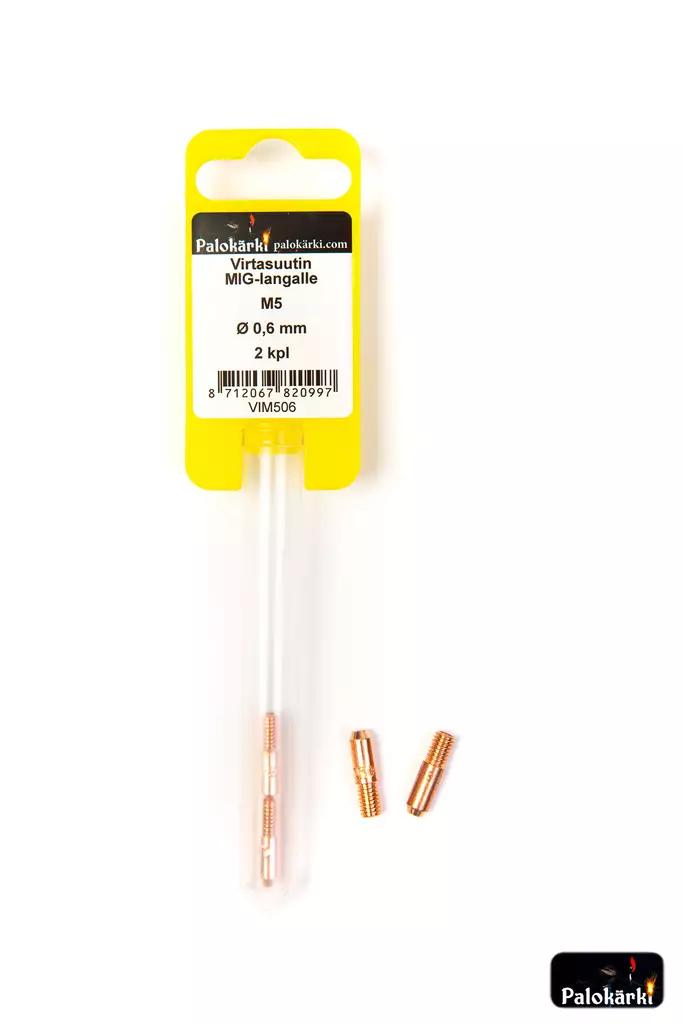 Virtasuutin MIG-langalle M5/0,6mm 2kpl - Hitsaustarvikkeet ja työkalut - 8712067820997 - 1