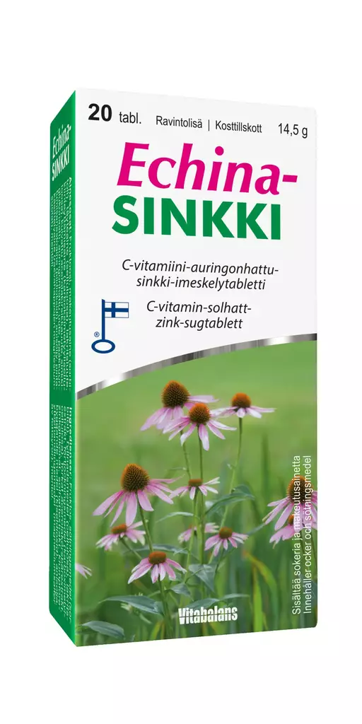 Vitabalans echinasinkki 20tabl - Vitamiinit ja mineraalit - 6410530035207 - 1