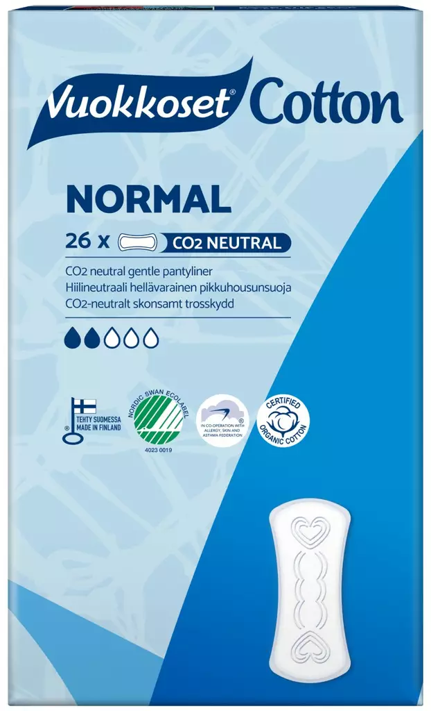 VUOKKOSET COTTON NORMAL 26 PHS - Hiustenhoito ja hiuskoristeet - 6414100700427 - 1