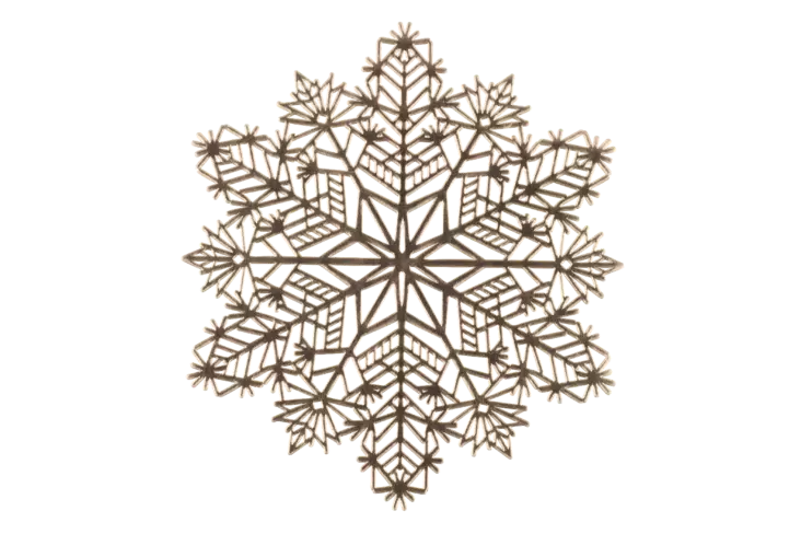 Winteria tabletti lumihiutale 38cm - Pöytäliinat, tabletit ja esiliinat - 6410416185477 - 2