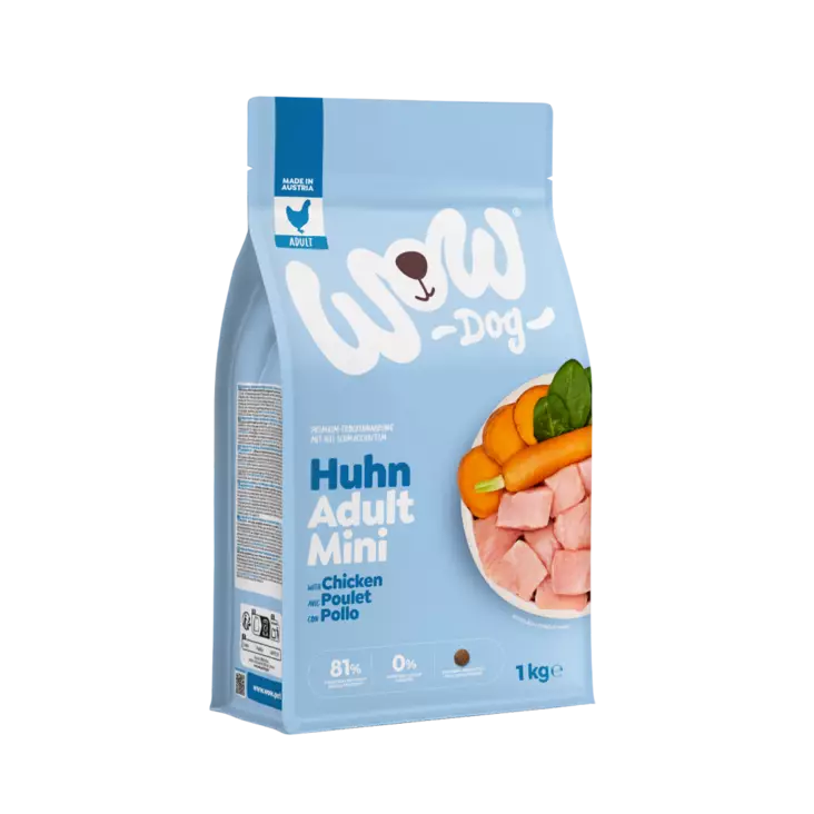 WOW Dog Minis Adult kanaa 1kg - Koiran kuivaruoat - 9120134040527 - 1