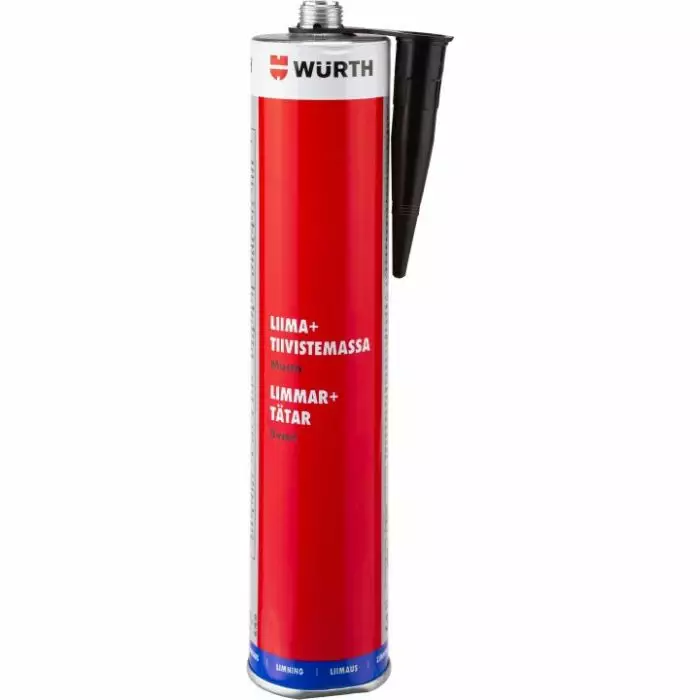 Würth Liima-ja tiivistemassa musta 310ml - Liimamassat ja asennusliimat - 4053479588827 - 1