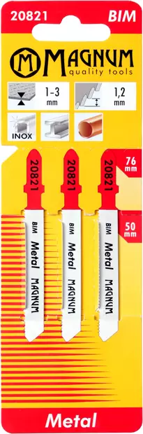 Pistosahanterä 3kpl BIM 1,2/76mm - Puukko-ja pistosahanterät - 6418868208218 - 1