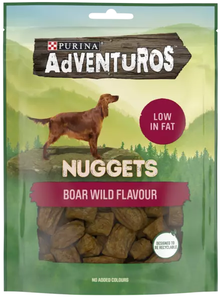 Adventuros Nuggets villisika 90g - Koiran herkut - 7613034916648 - 1