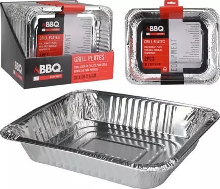 BBQ Alumiinivuoka 32X26X6CM - Grillaus- ja savustustarvikkeet - 8719202360998 - 2