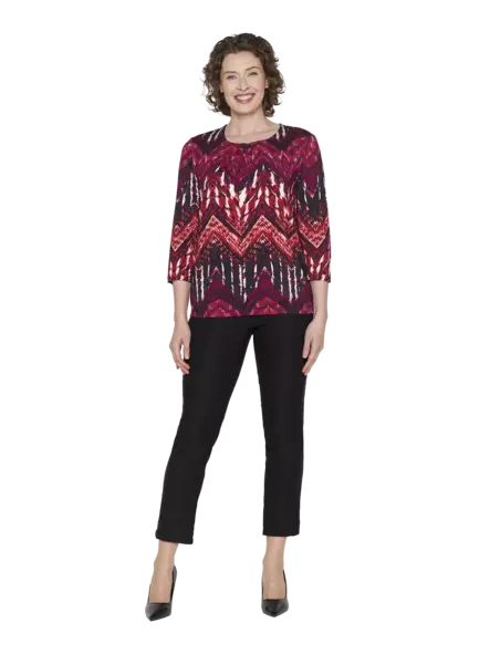 Brandtex pusero viskoosia 3/4 hiha kuviokuosi XXL - Naisten paidat ja puserot - 5713242117058 - 1