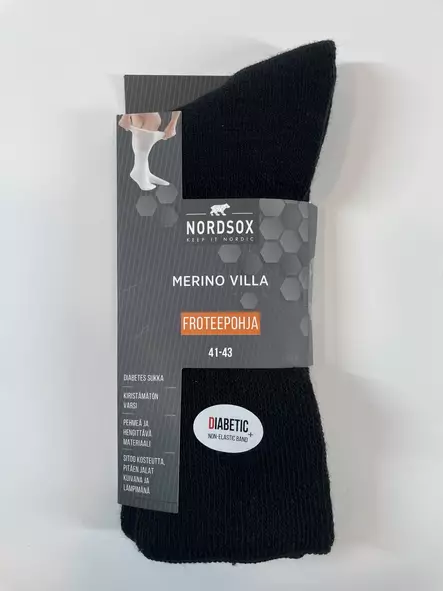 Nordsox merinovilla sukka 41-43 - Miesten sukat - 6438159061988 - 1