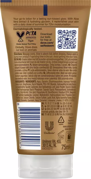 Dove Summer Revived Face & Body Cream - Aurinkorasvat ja itseruskettavat - 8720181386008 - 2