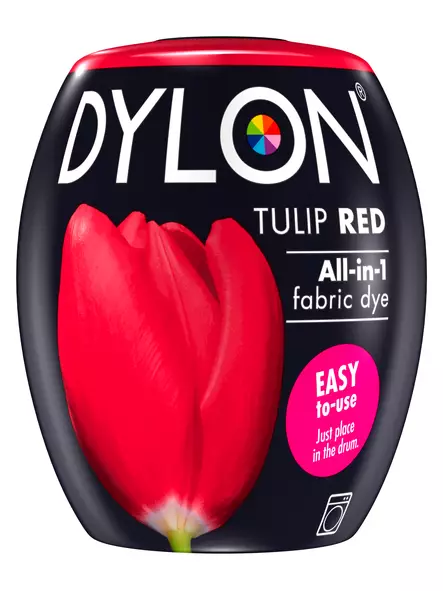 Dylon tekstiiliväri tulip red 36 - Konetekstiilivärit - 7332531092388 - 1