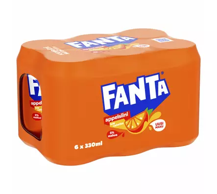 Fanta 6-pack Appelsiini virvoitusjuoma - Virvoitusjuomat ja mixerit - 6415600549578 - 1