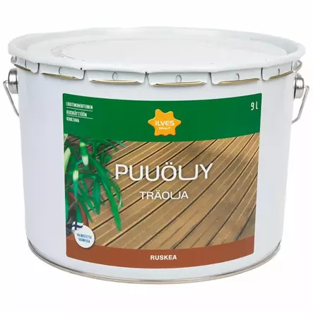 Ilves Puuöljy Ruskea Liuotinohenteinen 9L - Puuöljyt - 6430026958728 - 1