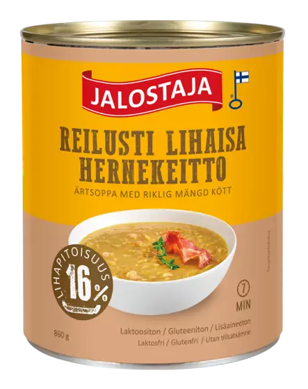 Jalostaja reilusti lihaisa hernekeitto - Lihasäilykkeet ja riistasäilykkeet - 6409531659888 - 2