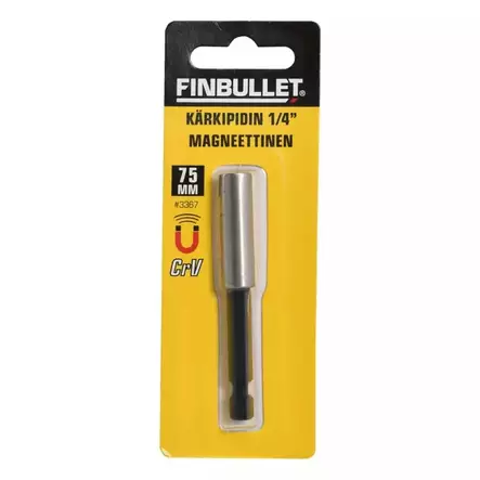 Kärkipidin 1/4" 75mm CrV magneettinen - Ruuvauskärjet - 6438152033678 - 1
