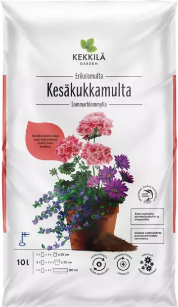 KESÄKUKKAMULTA 10L KEKKILÄ - Mullat ja turpeet - 6433000140348 - 1