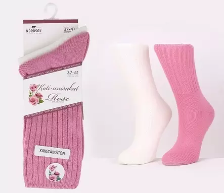 Koti-unisukat Rose 37-41 2kpl/pkt - Naisten alusasut - 6438159743518 - 1