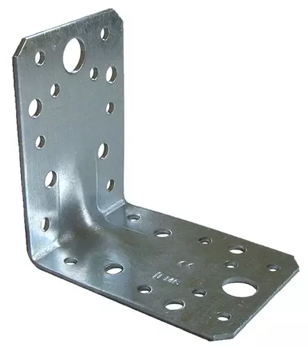 Kulmalevy 90x90x65x3mm vahvistettu - Kulmaraudat ja naulauslevyt - 4260063023088 - 1