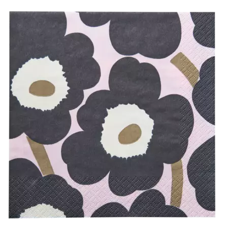 Marimekko Lautasliina Unikko 24cm - Lautasliinat - 6411632140738 - 1