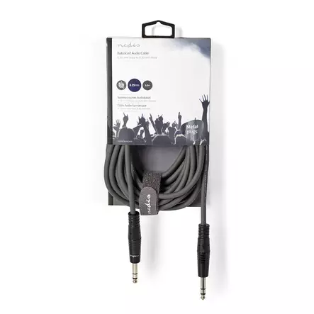 Nedis stereoäänikaapeli 6,35 mm TRS 5 m - Audiokaapelit - 5412810295258 - 1