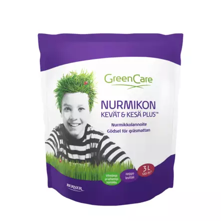 Nurmikon kevät+kesä + 3L - Puutarhalannoitteet - 6414505118018 - 1