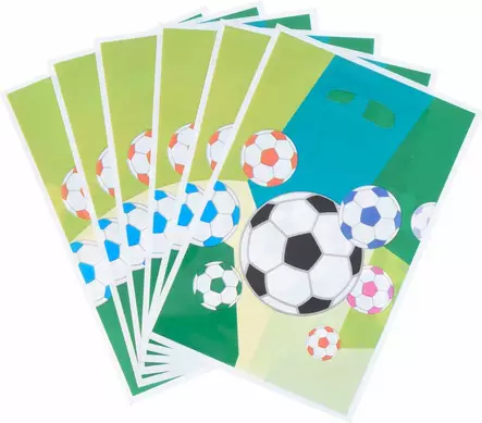 Party bags jalkapallo 8 kpl - Lahjapaperit ja lahjakassit - 8719987131318 - 1