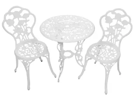 Parvekesetti Garda valkoinen - Puutarhapöydät - 6410411786778 - 1