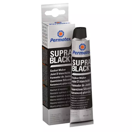 Permatex Supra Black tiivistesilikoni 80 ml - Liimat,lukitteet ja tiivistäminen - 8410410351258 - 1