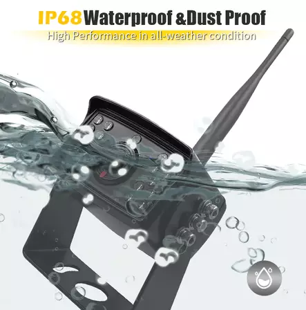 Peruutuskamera langaton 1080P - Tummennuskalvot ja tarrat - 6438168120348 - 1