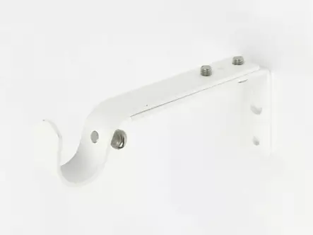 Pisla Luna verhotanko 120-210 cm teräs/mattavalkoinen - Verhotangot ja verhotarvikkeet - 6414676025948 - 2