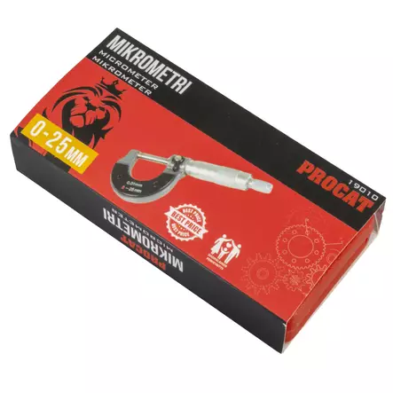 Procat mikrometri 0-25mm - Tarkkuusmittaus - 6420610190108 - 2