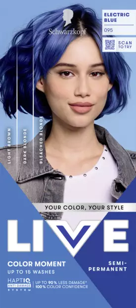 Schwarzkopf Live UB Electric blue - Hiusvärit - 7332531134088 - 1