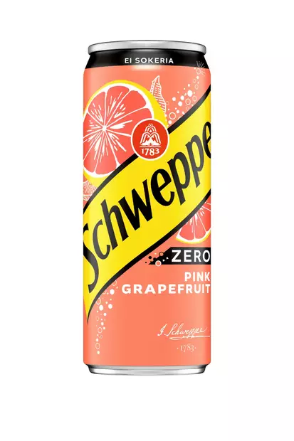 Schweppes Pink Grapefruit zero 0,33l - Virvoitusjuomat ja mixerit - 6415600595568 - 1