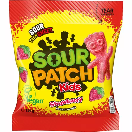Sour patch kids strawberry 120g - Karkit - 7622202855498 - 1