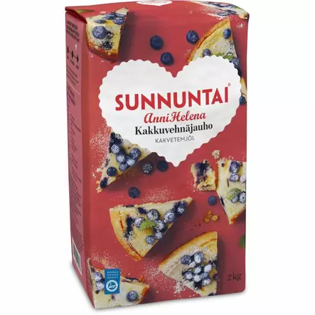 Sunnuntai Anni Helena kakkuvehnäjauho 2K - Jauhot - 6411200102748 - 1
