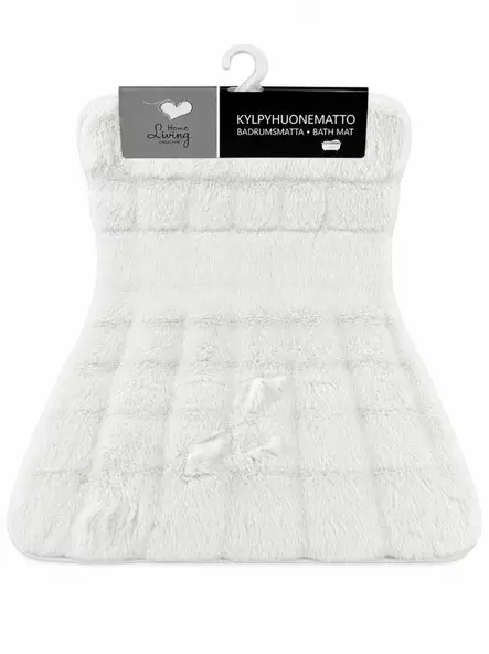 Tekoturkismatto valkoinen 130x180cm - Kylpyhuone- ja wc matot - 6438506025588 - 1