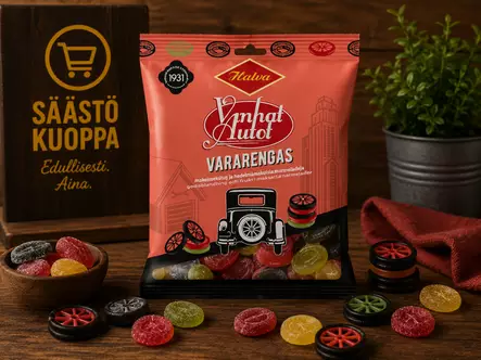 Vanhat autot vararengas 120g - Karkit - 6420900013568 - 1