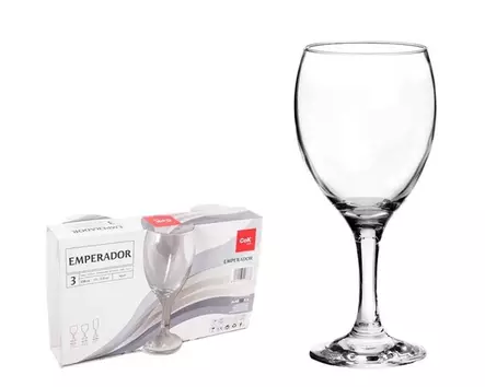 Viinilasisetti EMPERADOR 3kpl/setti 25cl - Juomalasit - 8435123227638 - 1