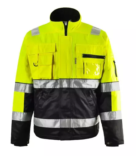 Protect HH915 vuorellinen kelta-musta huomiotakki /52 - Työtakit ja Liivit - 6419746103038 - 1