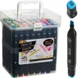 Markers Duo 48kpl laatikossa - Tussit, kuitukynät ja korostuskynät - 8721037592888 - 1