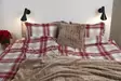 Noble House Red Check pussilakanasetti 150x210cm, 50x60cm - Pussilakanat - 7318161548778 - 2