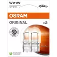 Osram W21W 12V polttimo 2 kpl - Halogen ajovalot ja polttimot - 4062172396288 - 2
