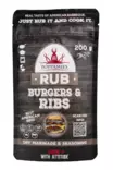 Poppamies burgers&ribs rub 200g - Majoneesit,maustekastikkeet ja tahnat - 6430034017158 - 1