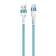 Punottu kaapeli USB-A -USB-C 60w 2m sin. - Puhelintarvikkeet ja laturit - 6430076525178 - 1