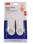Ripustuskoukku 2kpl 3,3x6x2,3cm - Koukut ja naulakot - 6438506002008 - 1