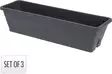 Parvekelaatikko 50cm 3kpl setti - Muoviruukut - 3086960279158 - 1